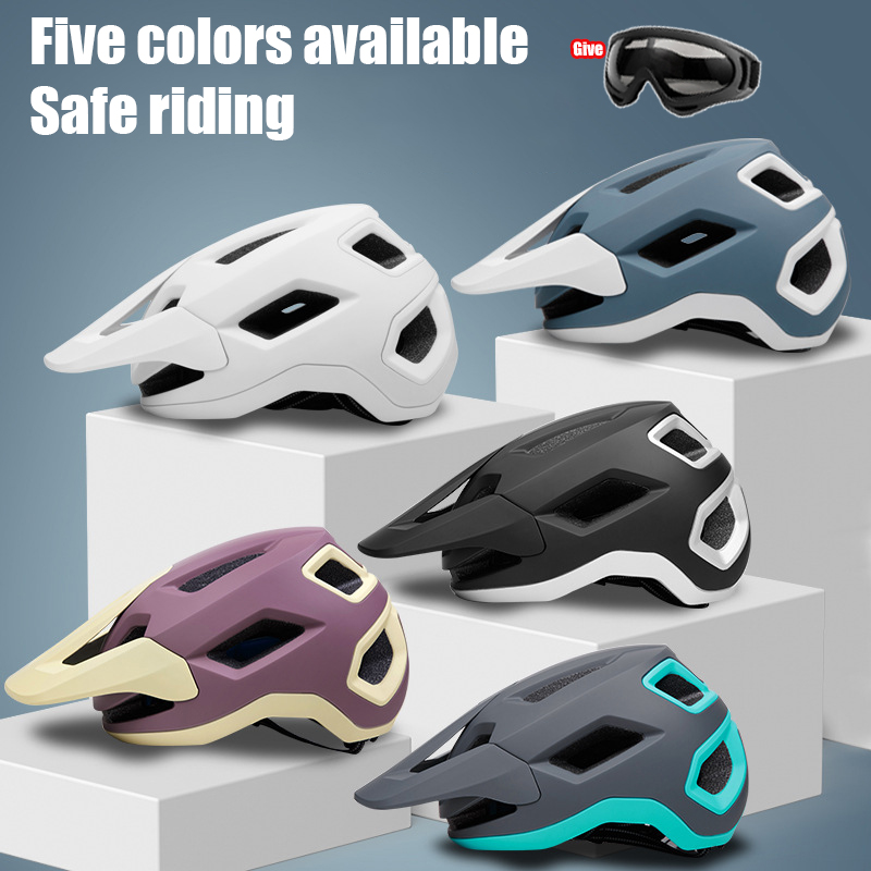 Outdoor Sport Glasses - 2pcs Bike Riding Helmet Glasses Suit