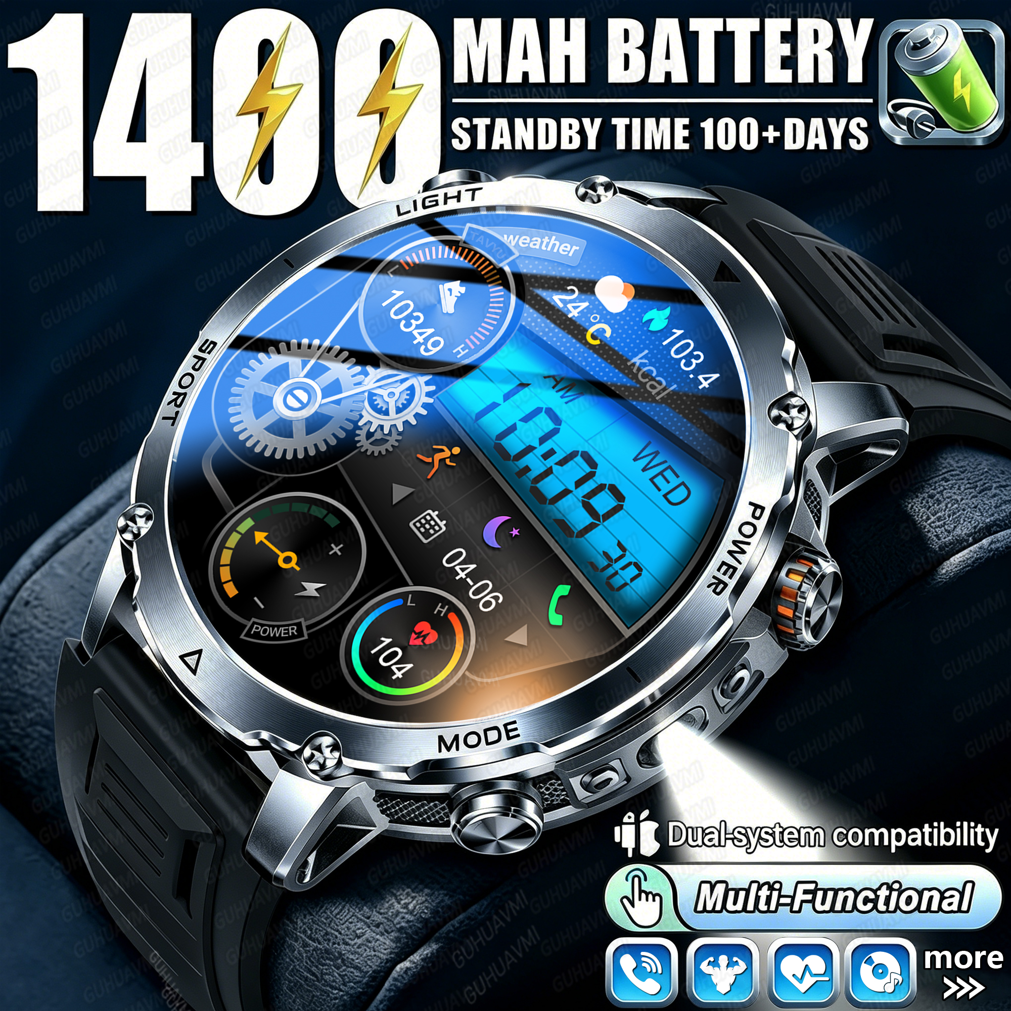 Definition Of Outdoor Sport - Newly Durable 1400mAh Large Battery Smart