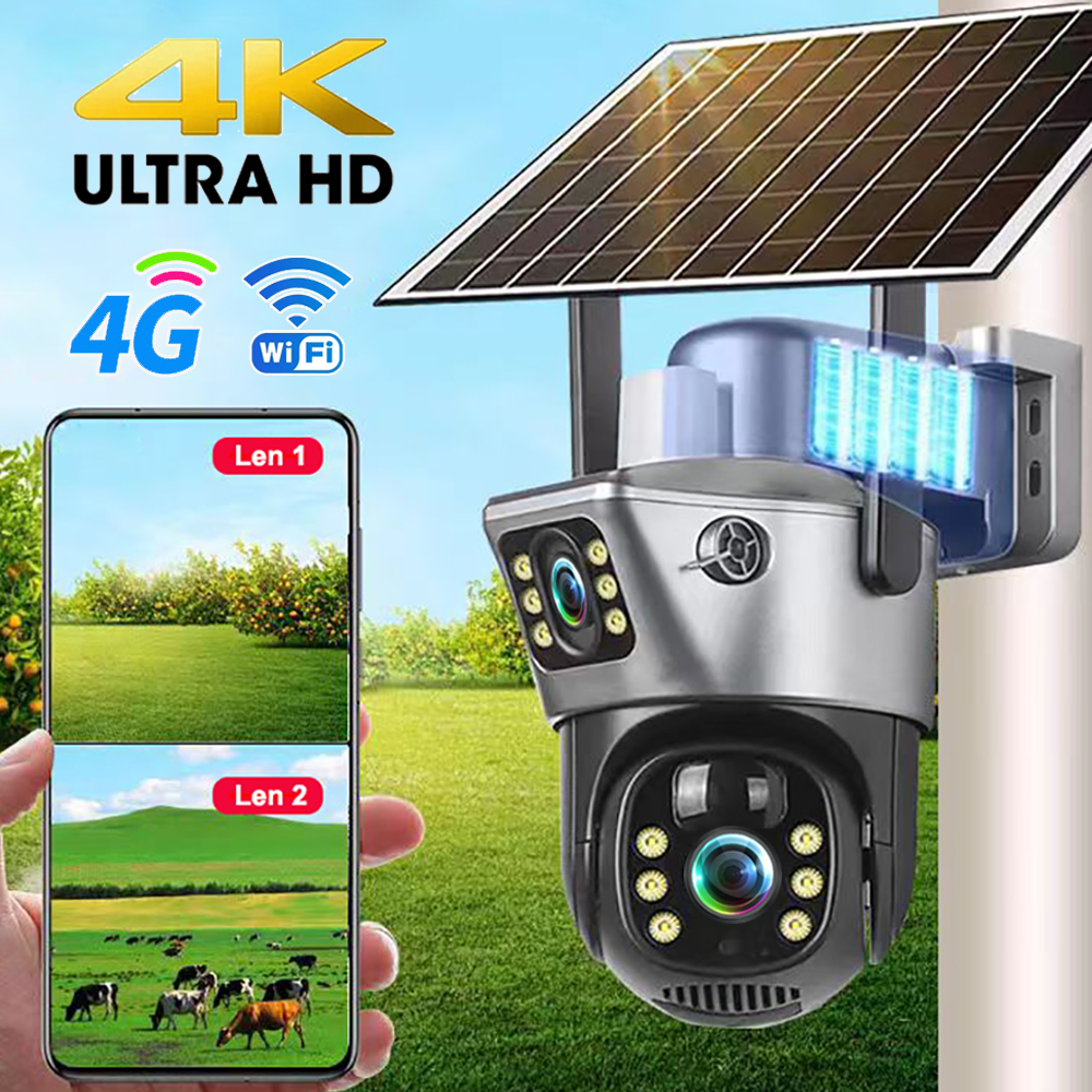 Outdoor Sport Camera - 4G / WiFi Solar Camera Dual
