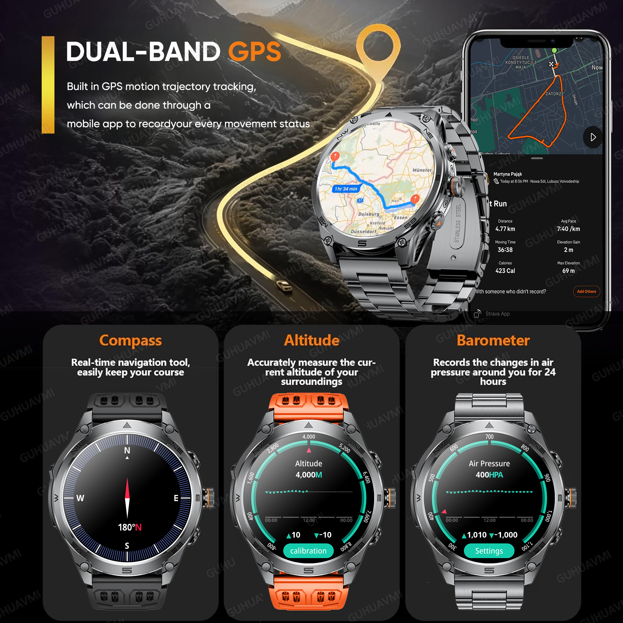 2026 Dual-Band GPS Smart Watch - Definition Of Outdoor Sport ulasan dan harga