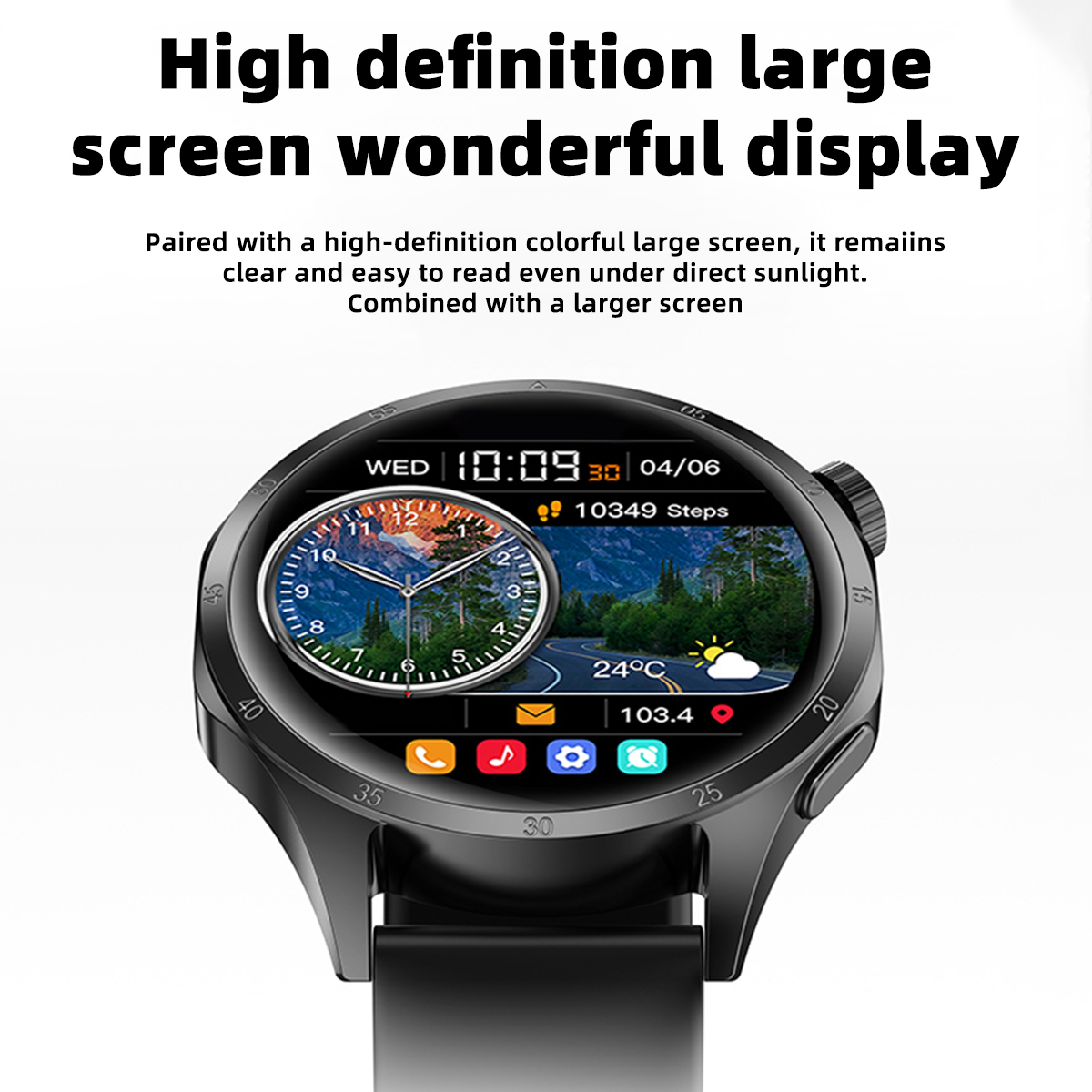 New Smartwatch Android IOS 1.5 - Outdoor Sport Day ulasan dan harga