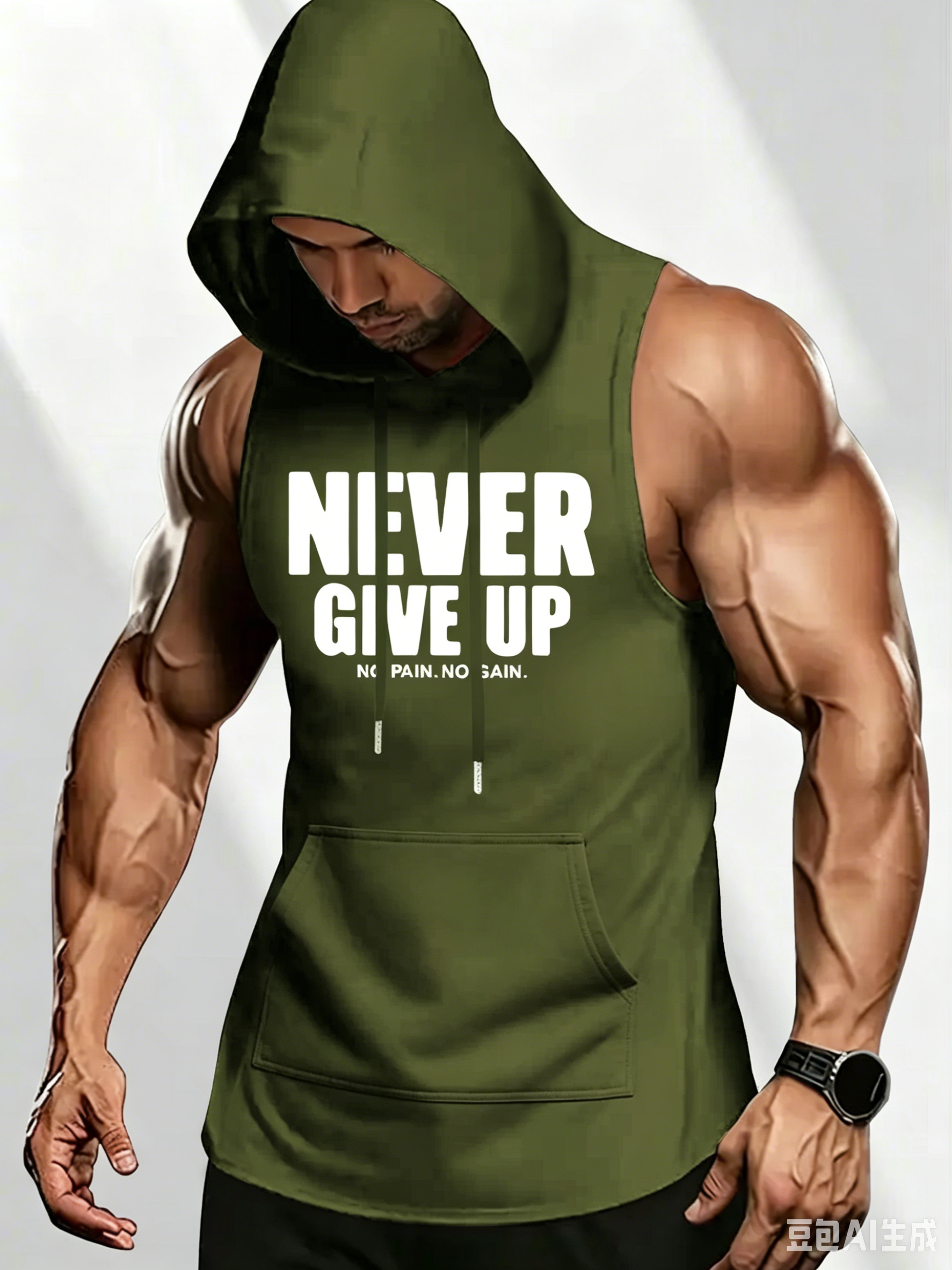 Men's Old School Gym Print Sle - Outdoor Sport Hoodie ulasan dan harga