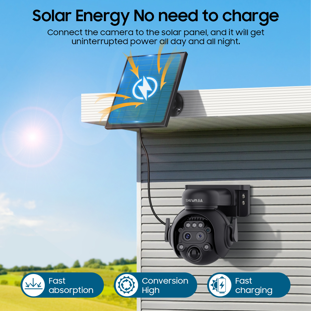SHIWOJIA 12X Zoom 4G LTE Solar - Outdoor Sport Camera ulasan dan harga
