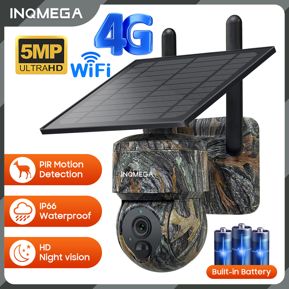 INQMEGA 5MP 4G / WIFI Solar Wi - Outdoor Sport Camera ulasan dan harga