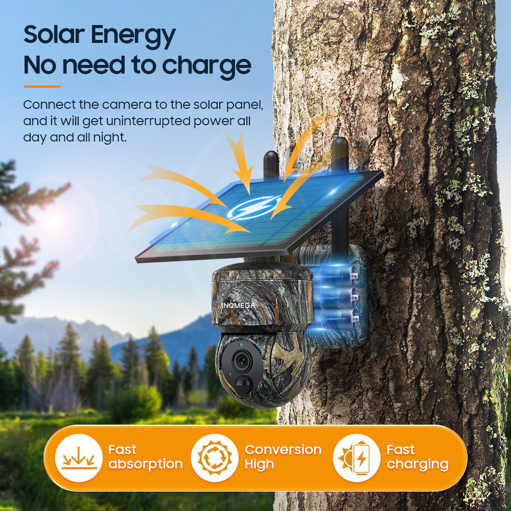 INQMEGA 5MP 4G / WIFI Solar Wi - Outdoor Sport Camera ulasan dan harga