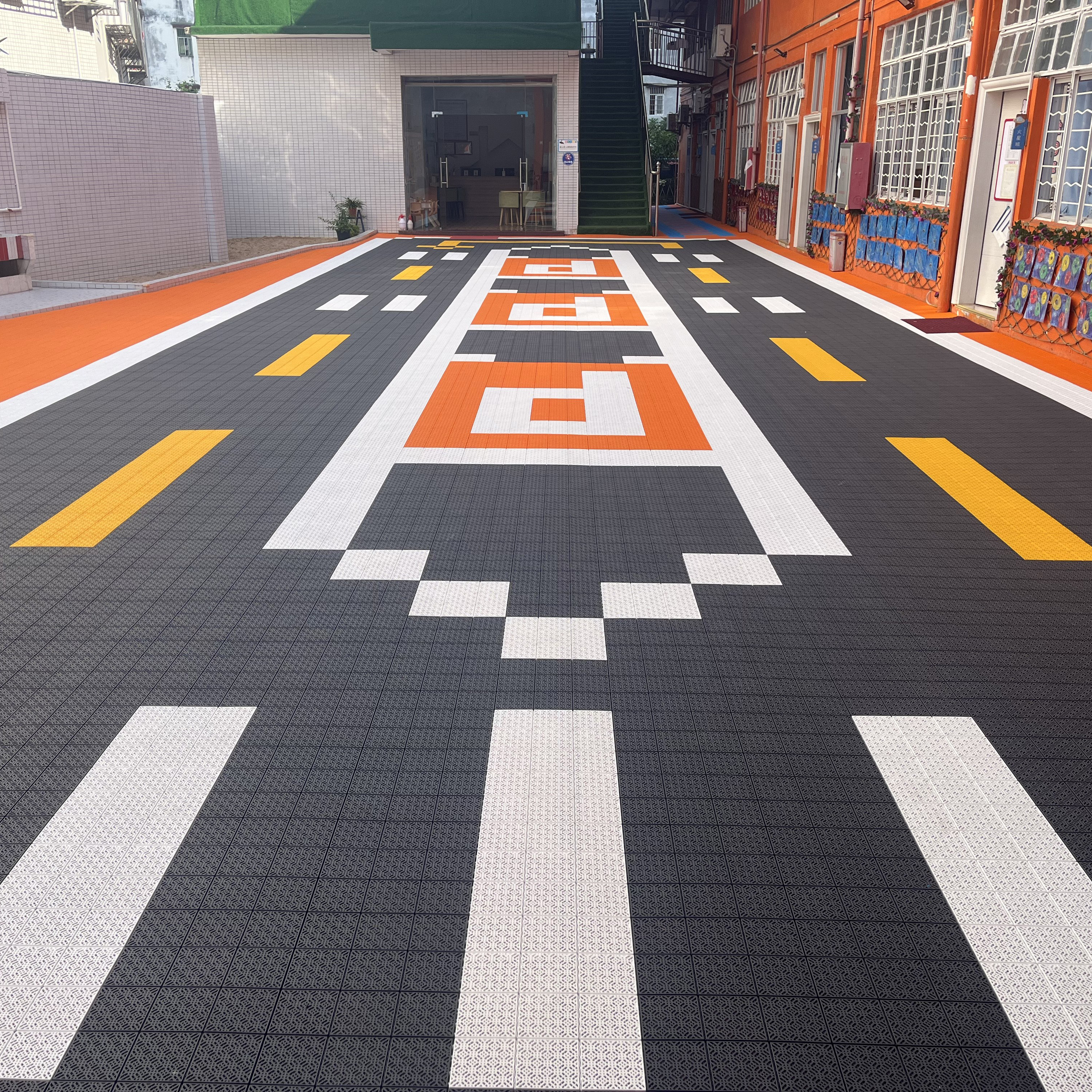 PP Plastic Custom Logo Outdoor - Outdoor Sport Court Tiles ulasan dan harga