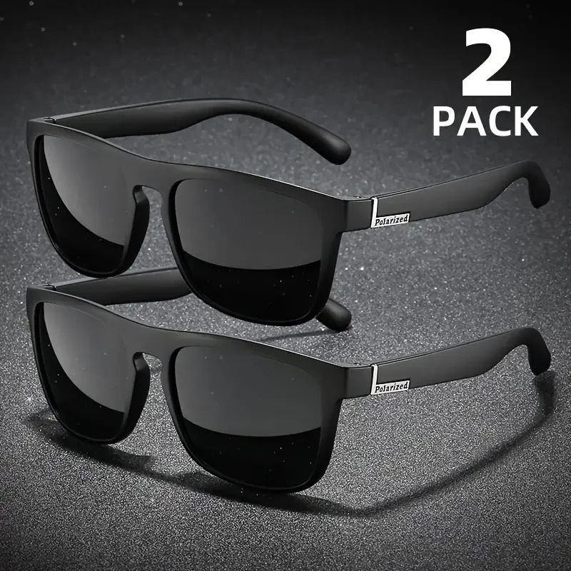 2PCS Fashion Square Sunglasses - Outdoor Sport Glasses ulasan dan harga
