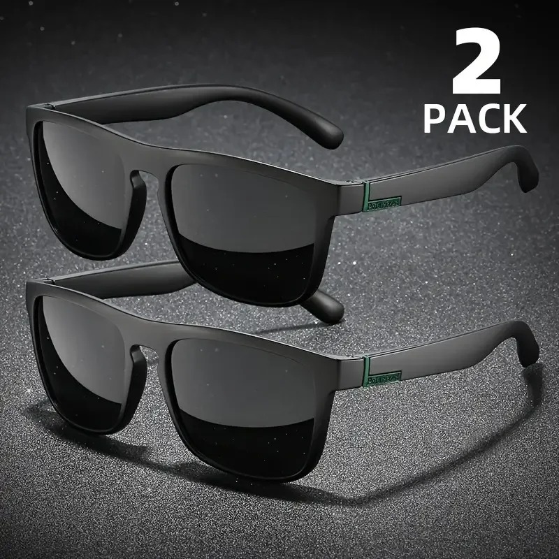 2PCS Fashion Square Sunglasses - Outdoor Sport Glasses ulasan dan harga