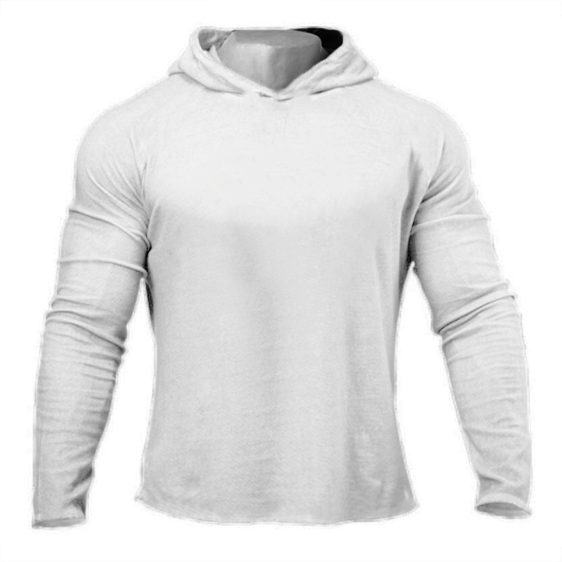 Plain Mens Hooded T-shirts Spr - Outdoor Sport Hoodie ulasan dan harga