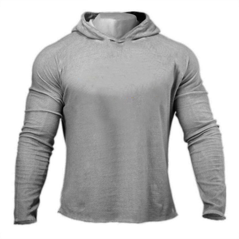 Plain Mens Hooded T-shirts Spr - Outdoor Sport Hoodie ulasan dan harga