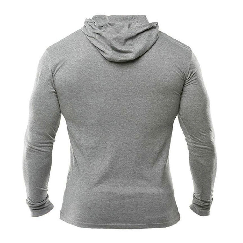 Plain Mens Hooded T-shirts Spr - Outdoor Sport Hoodie ulasan dan harga
