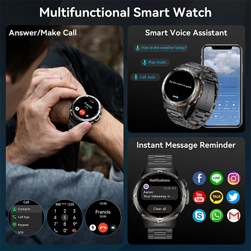 Men GPS Smart Watches 2025 New - Definition Of Outdoor Sport ulasan dan harga