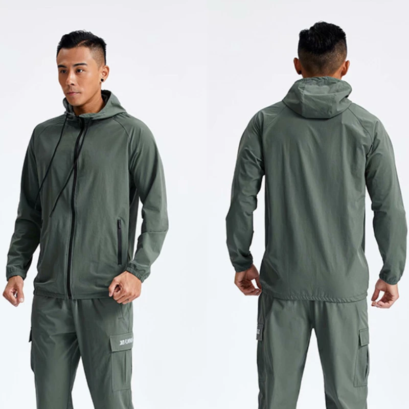 Men Fitness Sportswear Gym Tra - Outdoor Sport Hoodie ulasan dan harga