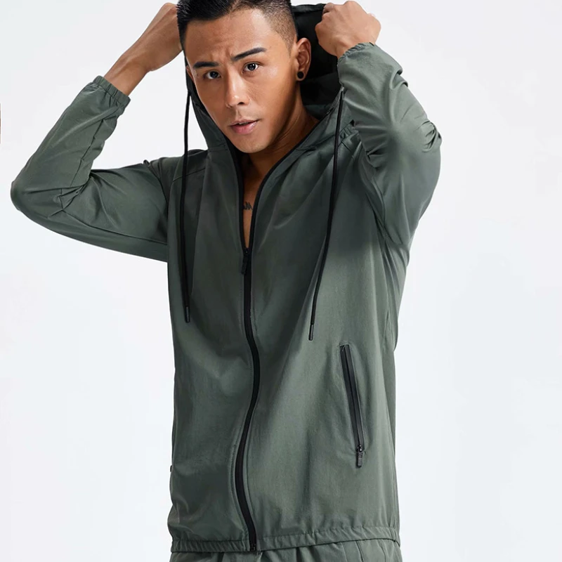 Men Fitness Sportswear Gym Tra - Outdoor Sport Hoodie ulasan dan harga