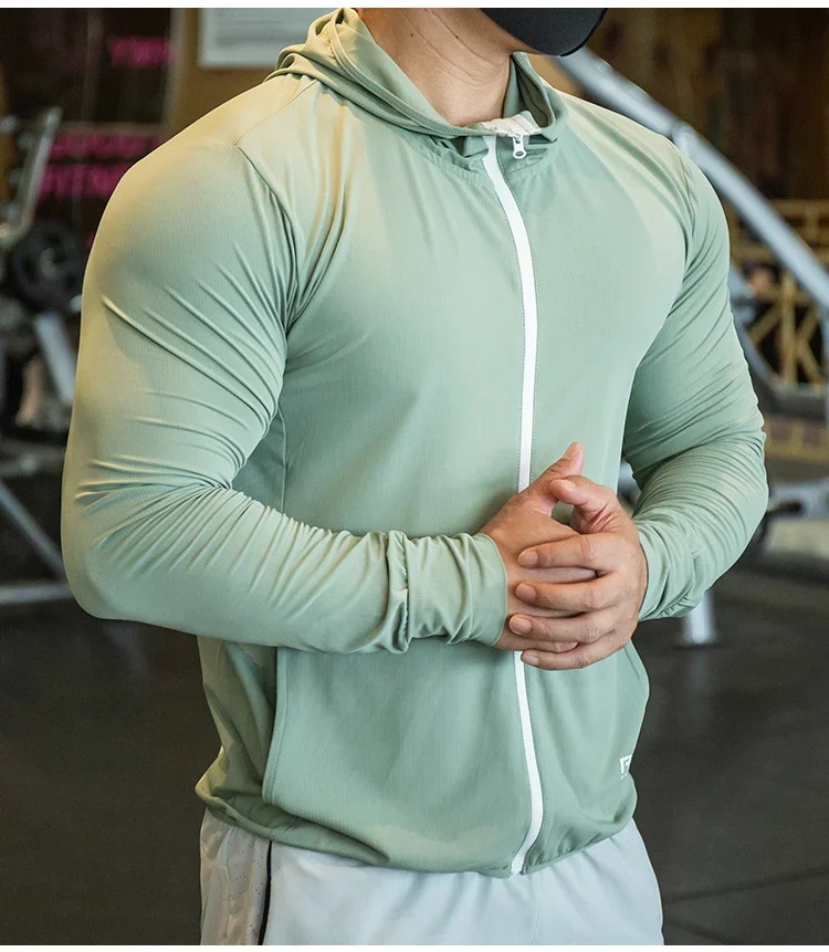 Mens Fitness Tracksuit Running - Outdoor Sport Hoodie ulasan dan harga