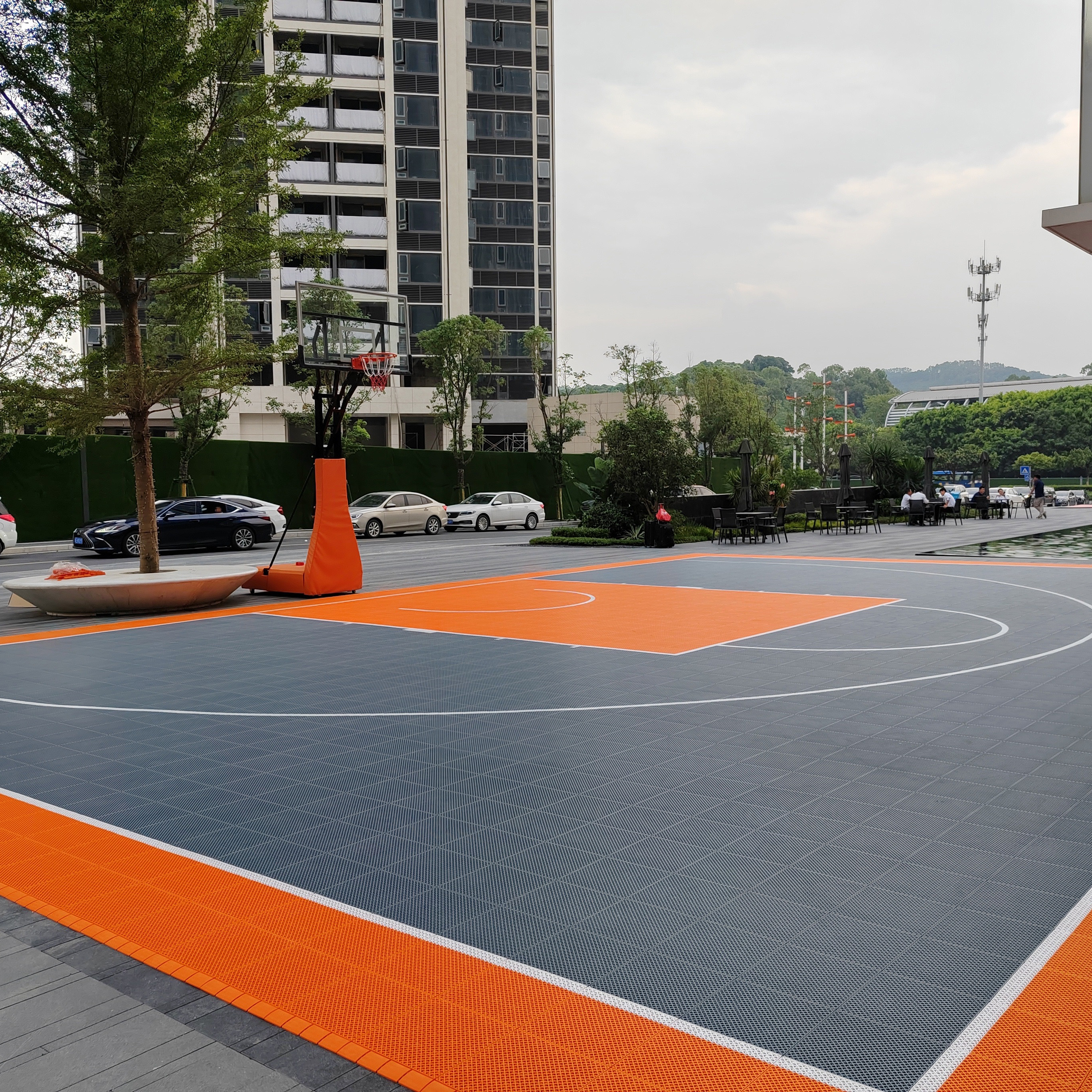 OEM Customized Indoor/Outdoor  - Outdoor Sport Court Tiles ulasan dan harga