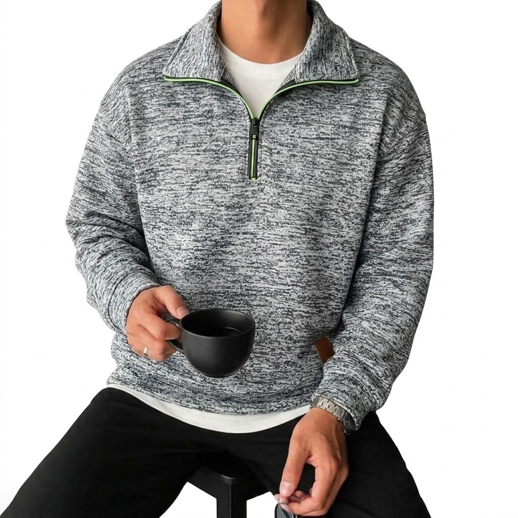 Men's Long Sleeve Half Zipper  - Outdoor Sport Hoodie ulasan dan harga