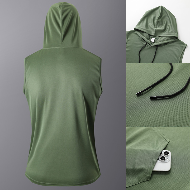 [USA Size] Quick-Dry GYM T-Shi - Outdoor Sport Hoodie ulasan dan harga