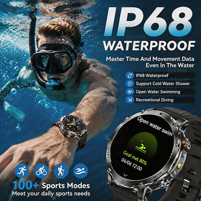 1400mAh GPS Smart Watch Men 20 - Outdoor Sport Day ulasan dan harga