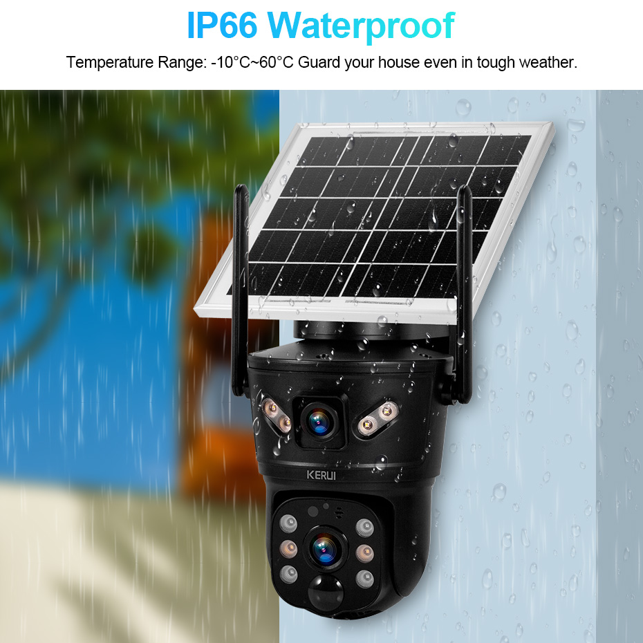 KERUI Outdoor 6MP Solar Camera - Outdoor Sport Camera ulasan dan harga