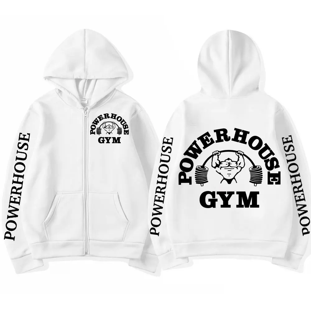 Powerhouse Gym Logo Zipper Hoo - Outdoor Sport Hoodie ulasan dan harga
