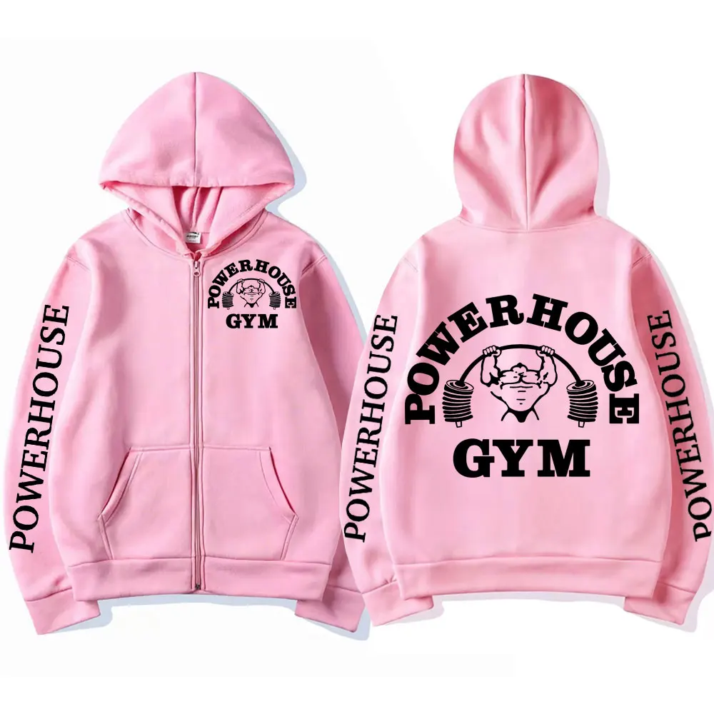 Powerhouse Gym Logo Zipper Hoo - Outdoor Sport Hoodie ulasan dan harga