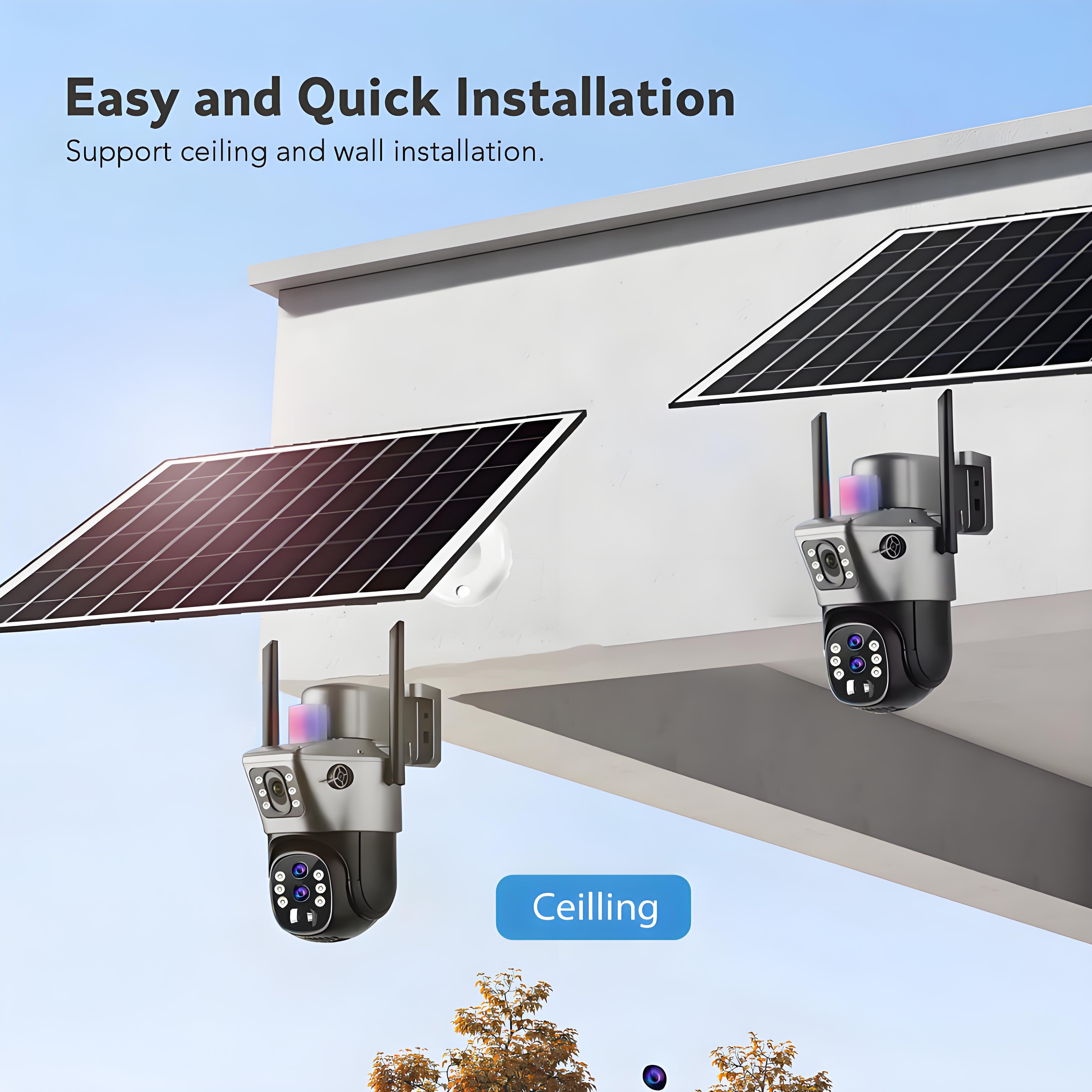 10x Zoom 4G SIM Solar Camera O - Outdoor Sport Camera ulasan dan harga