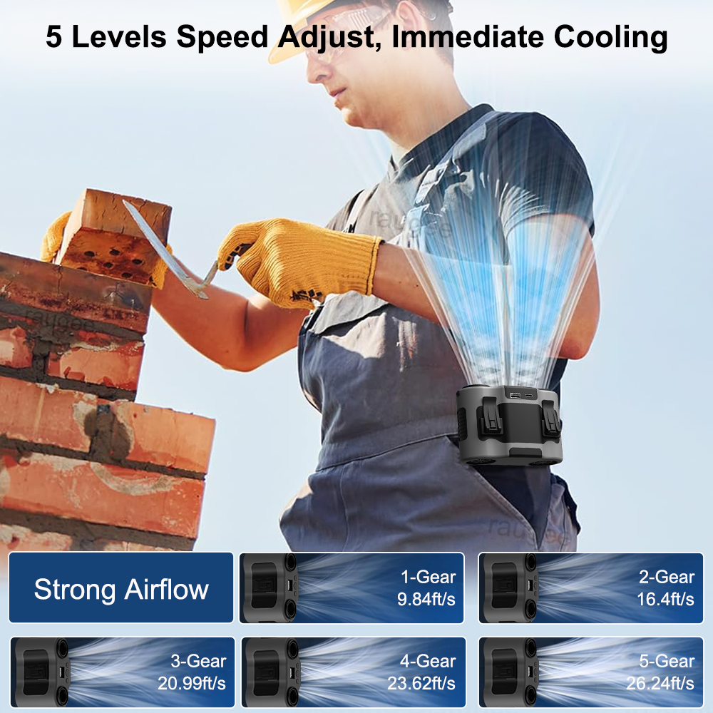 20000Mah Waist Fan Portable Cl - Outdoor Sport Outlet ulasan dan harga