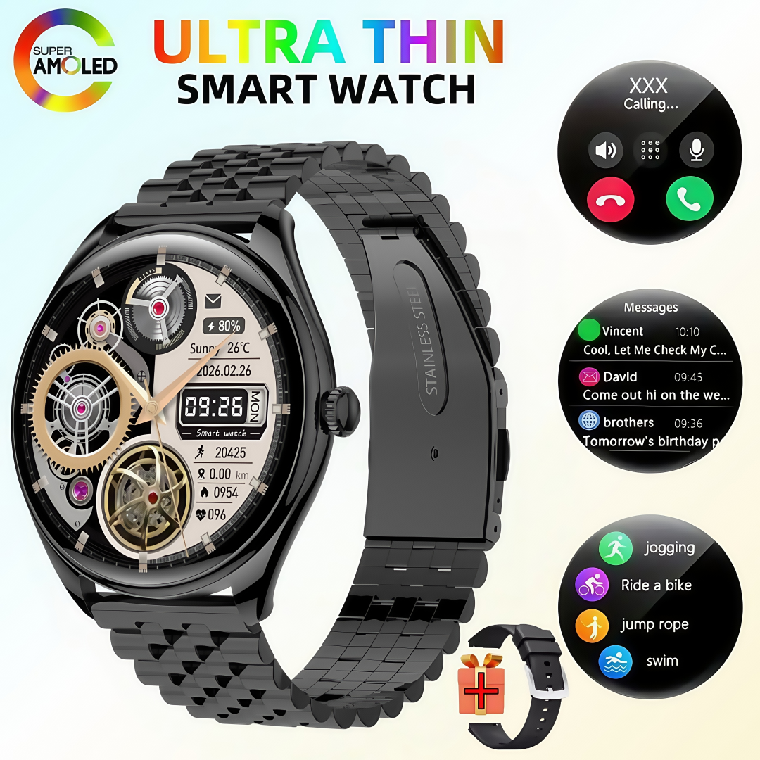 MT55 Smart Watch 1.43 Inch Amo - Outdoor Sport Day ulasan dan harga